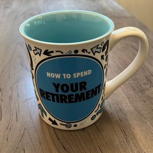 Retirement Mug How to Spend Your Retirement with 6 options. New! Laurie Veasey.